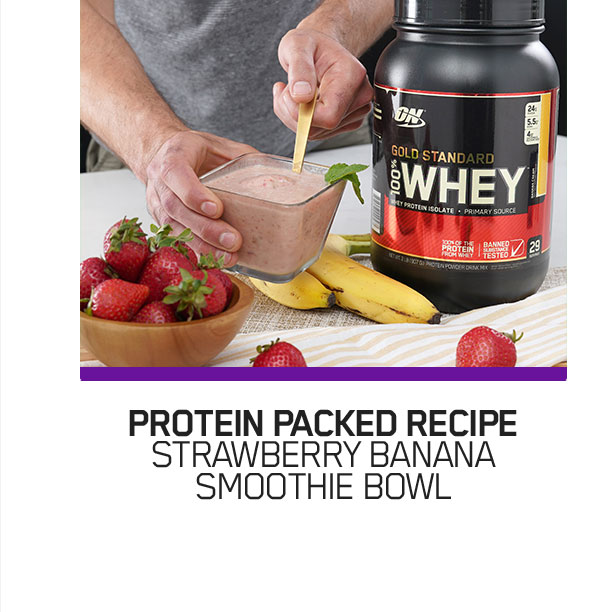 Protein Packed Recipe Strawberry Banana Smoothie Bowl