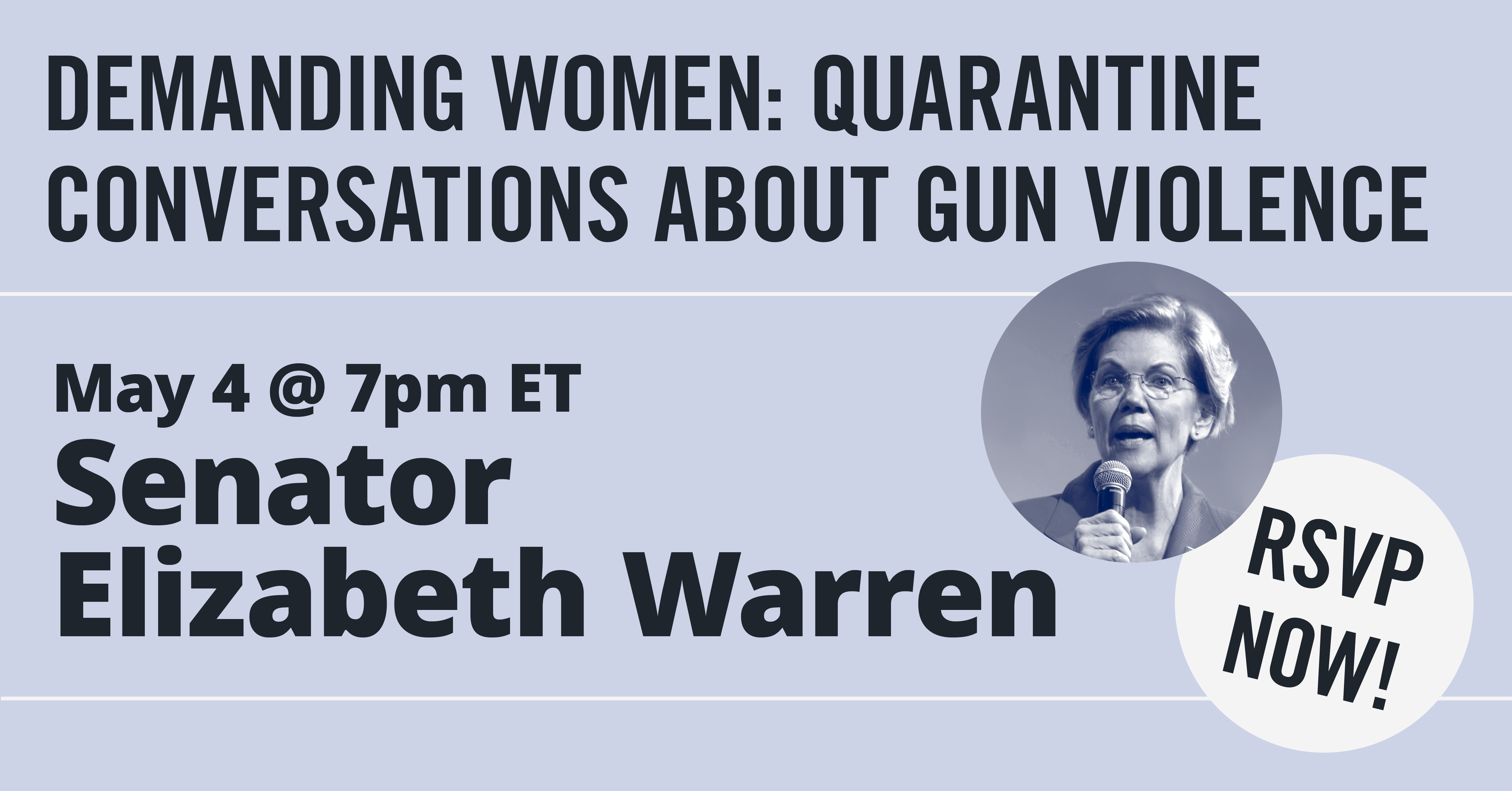 RSVP for tonight's conversation with Senator Elizabeth Warren!