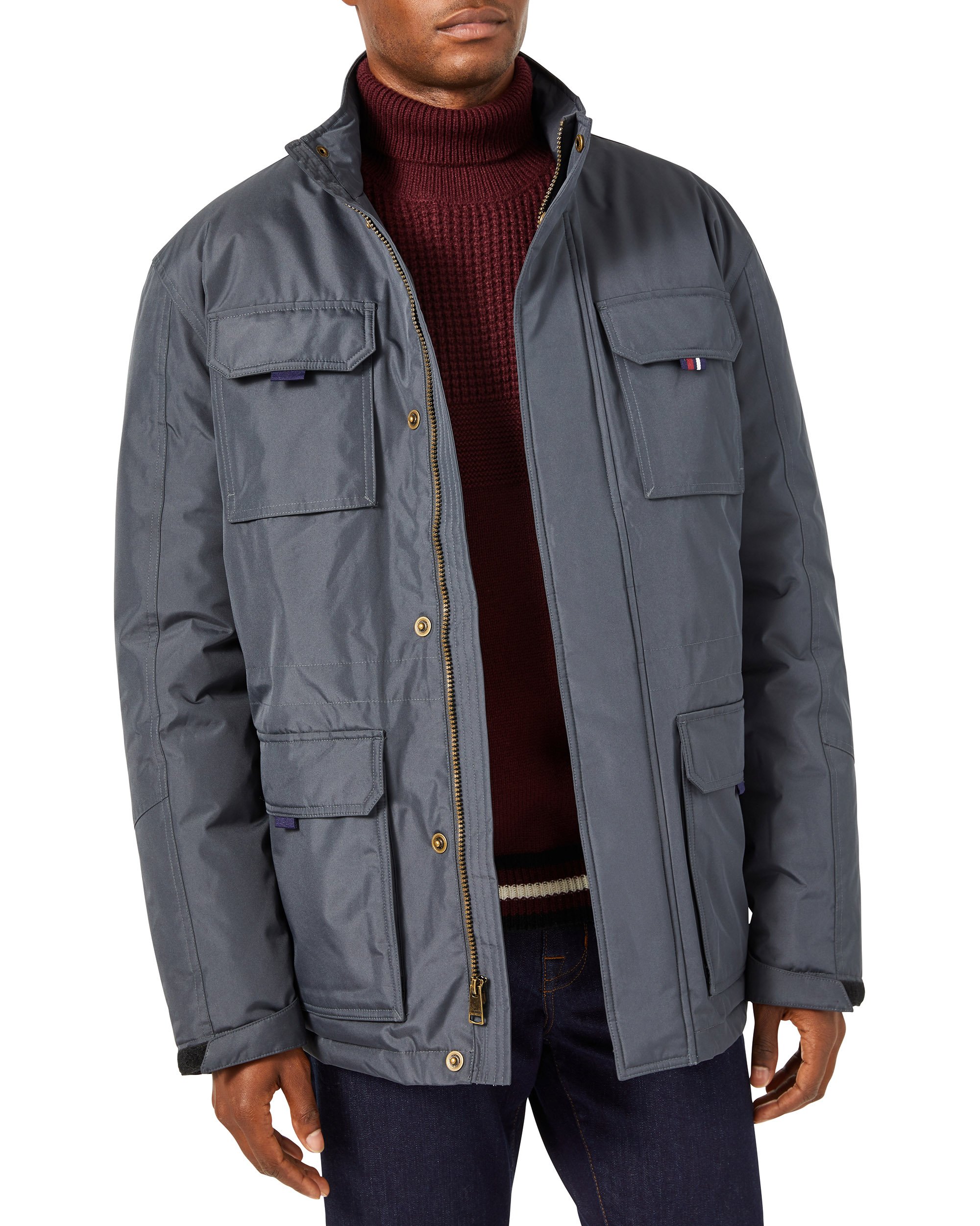 Image of Men''s Utility Parka with Hooded Bib - Carbon