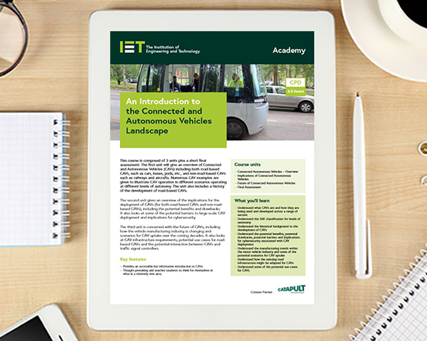 IMAGE: Connected and Autonomous Vehicles Course Insights