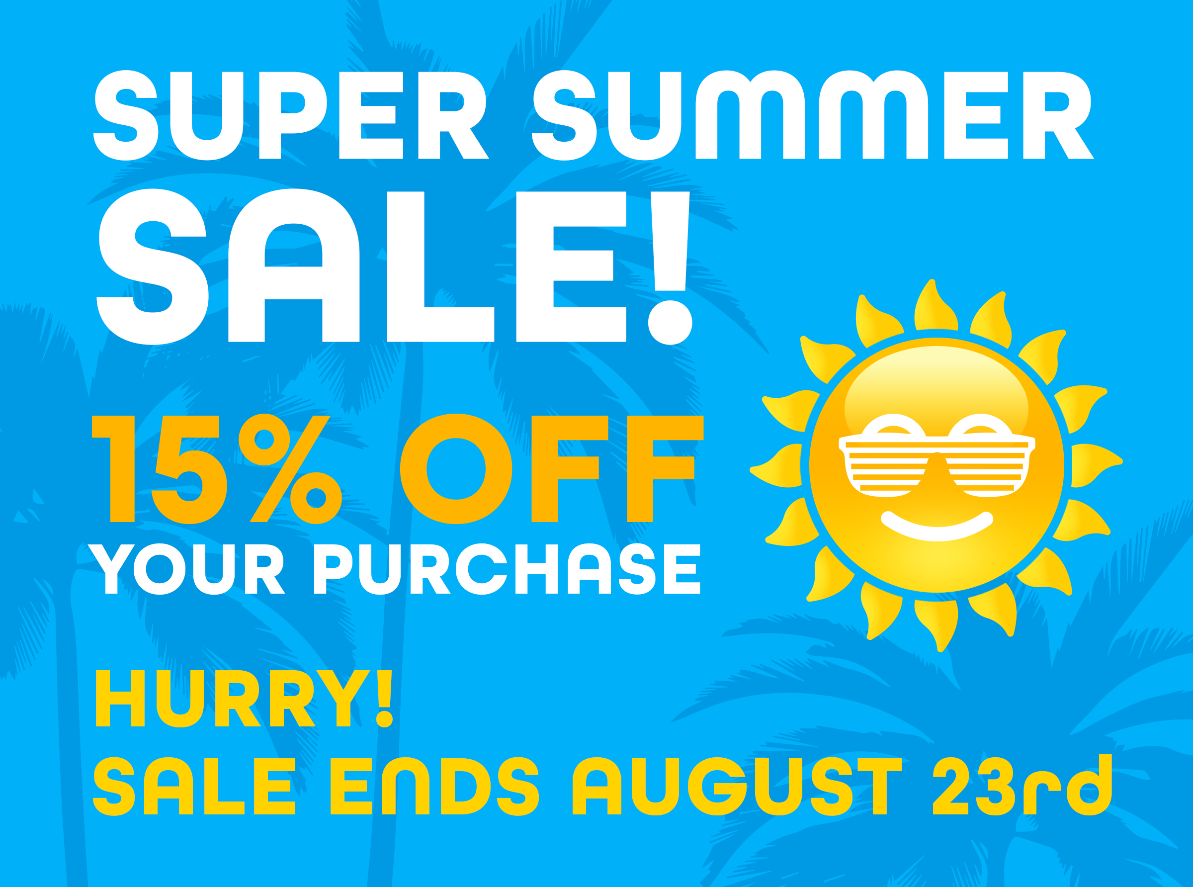 Click for summer sale 15% off