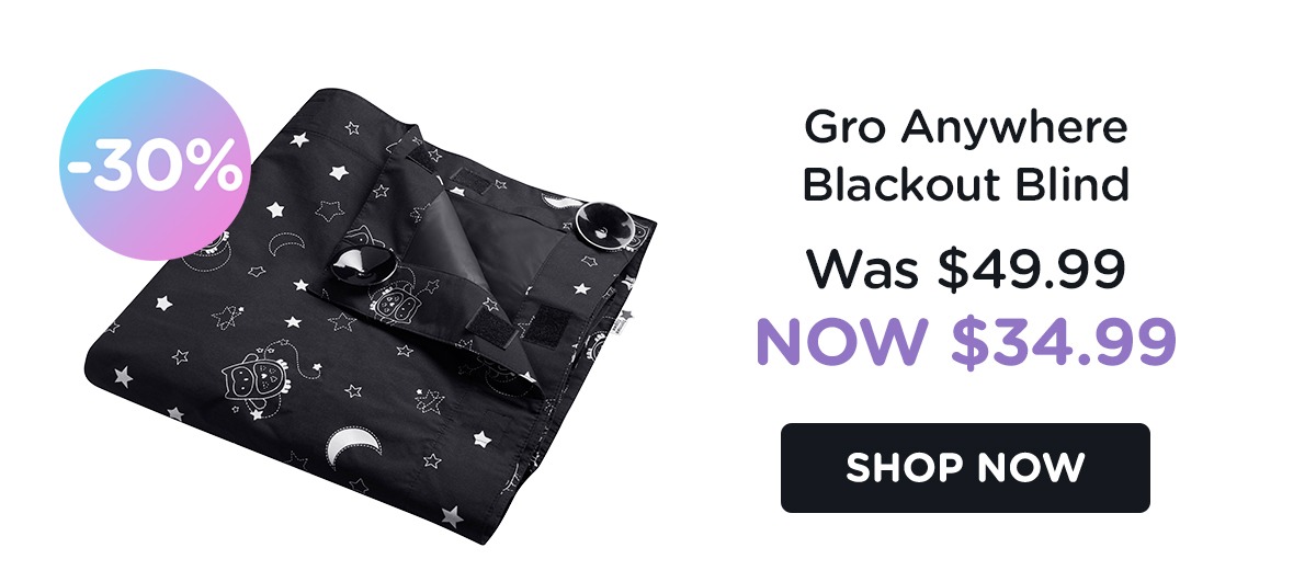 Gro anywhere Blackout blind - NOW $34.99