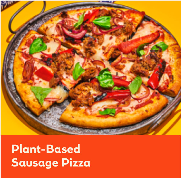 Plant-Based Sausage Pizza