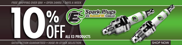 Save 10% off All E3 Spark Plugs