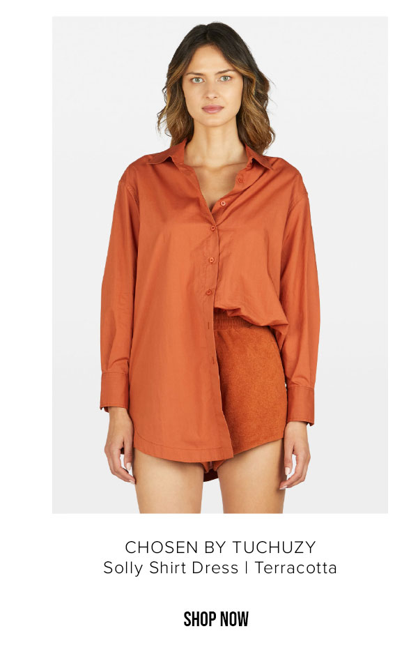 Solly Shirt Dress Terracotta