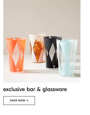 Exclusive bar & glassware