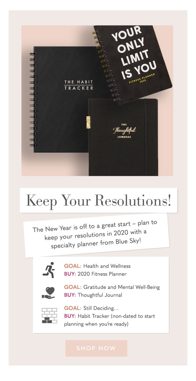 Keep your 2020 resolutions!