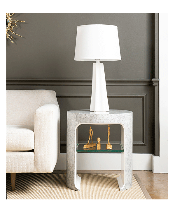 Carrel Gray Side Table