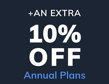 An Extra 10% off Annual Plans