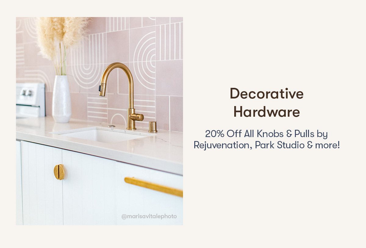 20% Off Decorative Hardware