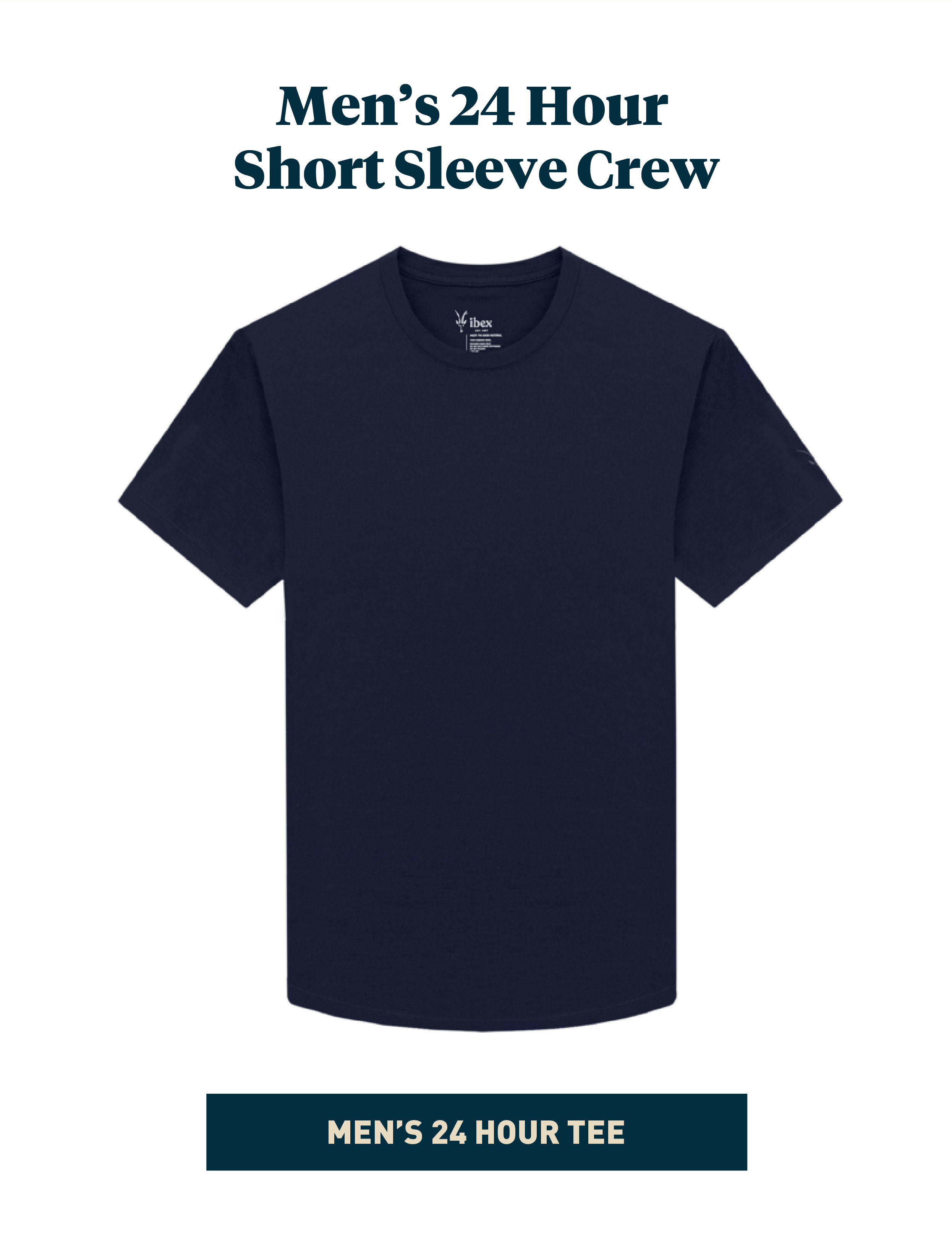 Men''s 24 Hour Short Sleeve Crew