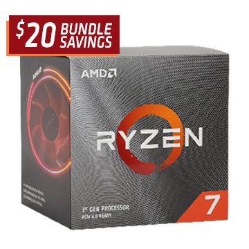AMD Ryzen 7 3700X Matisse 3.6GHz 8-Core AM4 Boxed Processor with Wraith Prism Cooler