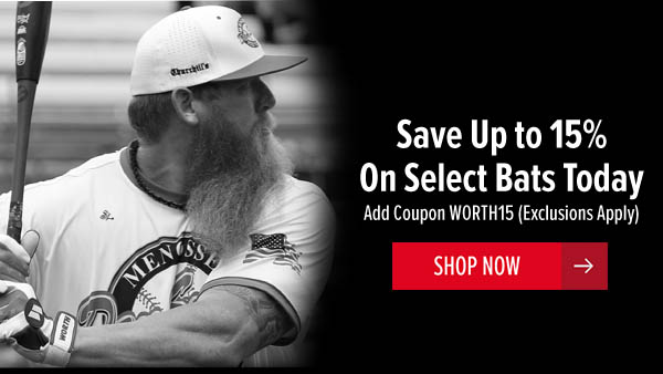 You'll Save Up To 15% On Select Bats When You Use This Coupon