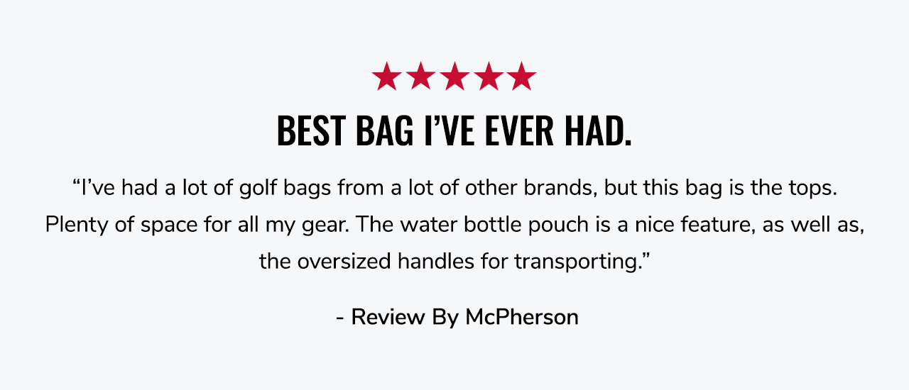Reviews of the Convoy SE Golf Bag