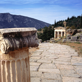 Photo of treasury of the Athenians Delphi