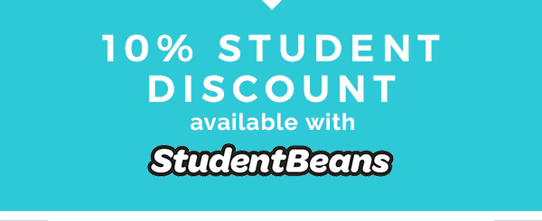 10% student discount with StudentBeans