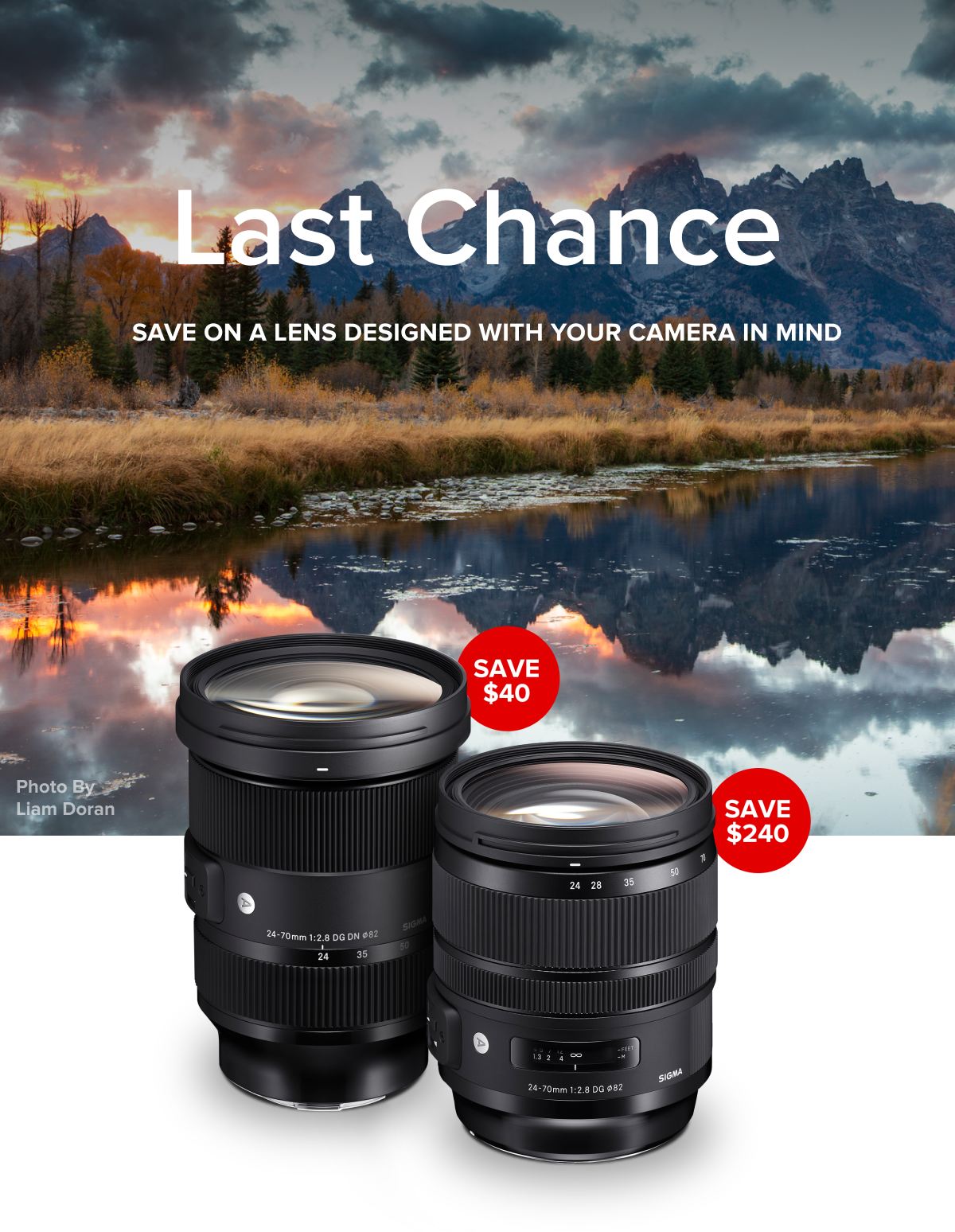 Last Chance - Save on a lens designed with your camera in mind