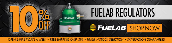 Save 10% on Fuelab Regulators