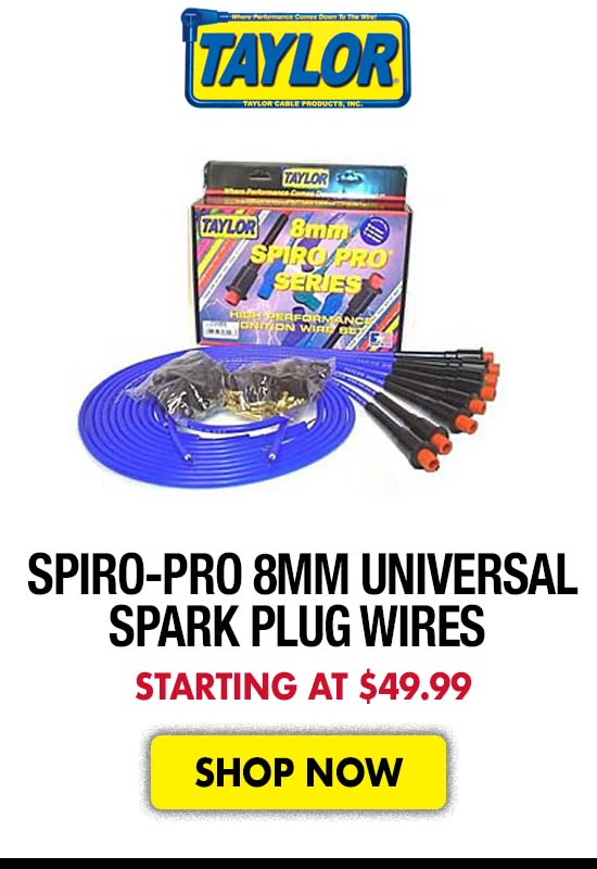 Taylor Spiro-Pro 8mm Universal Spark Plug Wires - Starting at $49.99