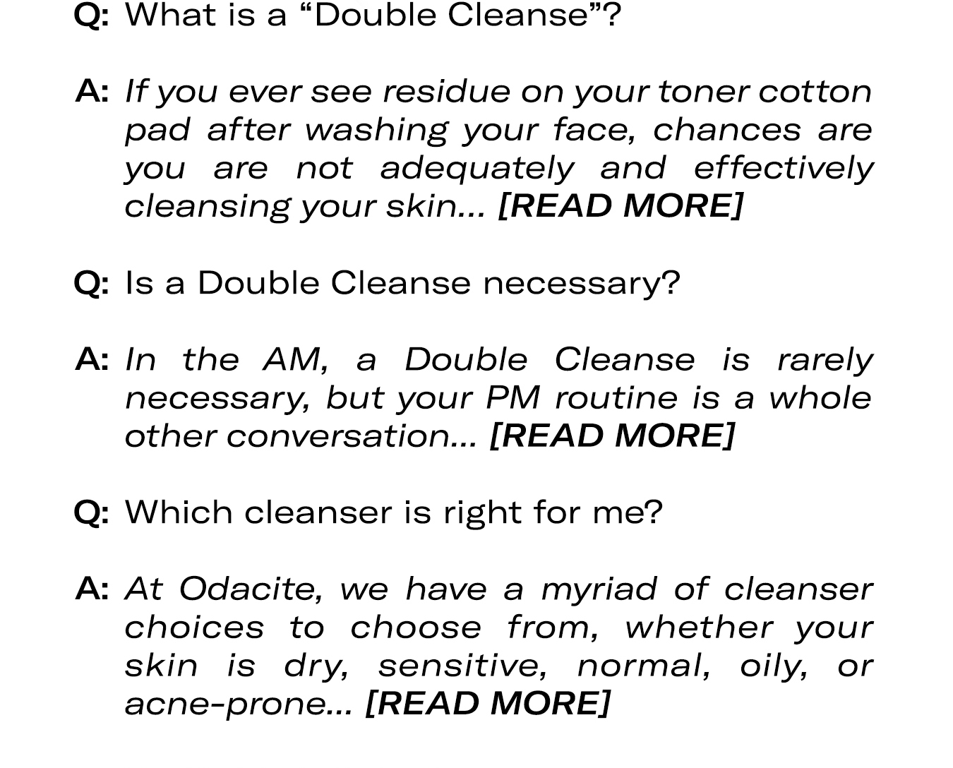 Read more about Double Cleansing