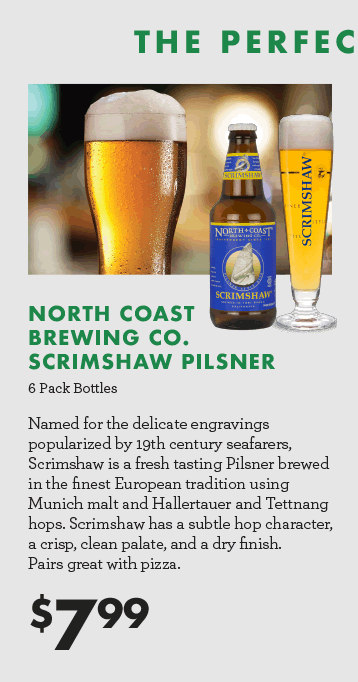 North Coast Brewing Co. Scrimshaw Pilsner - $7.99