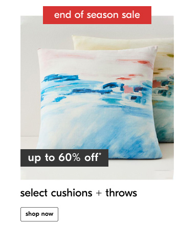 select cushions + throws