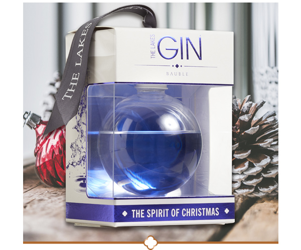 Complimentary Lakes Gin Bauble