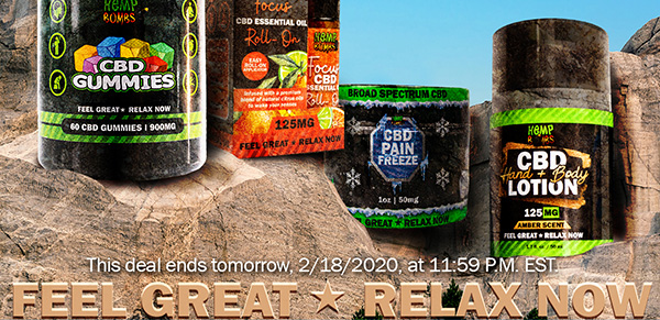 This deal ends tomorrow, 2/18/2020, at 11:59 P.M. EST.