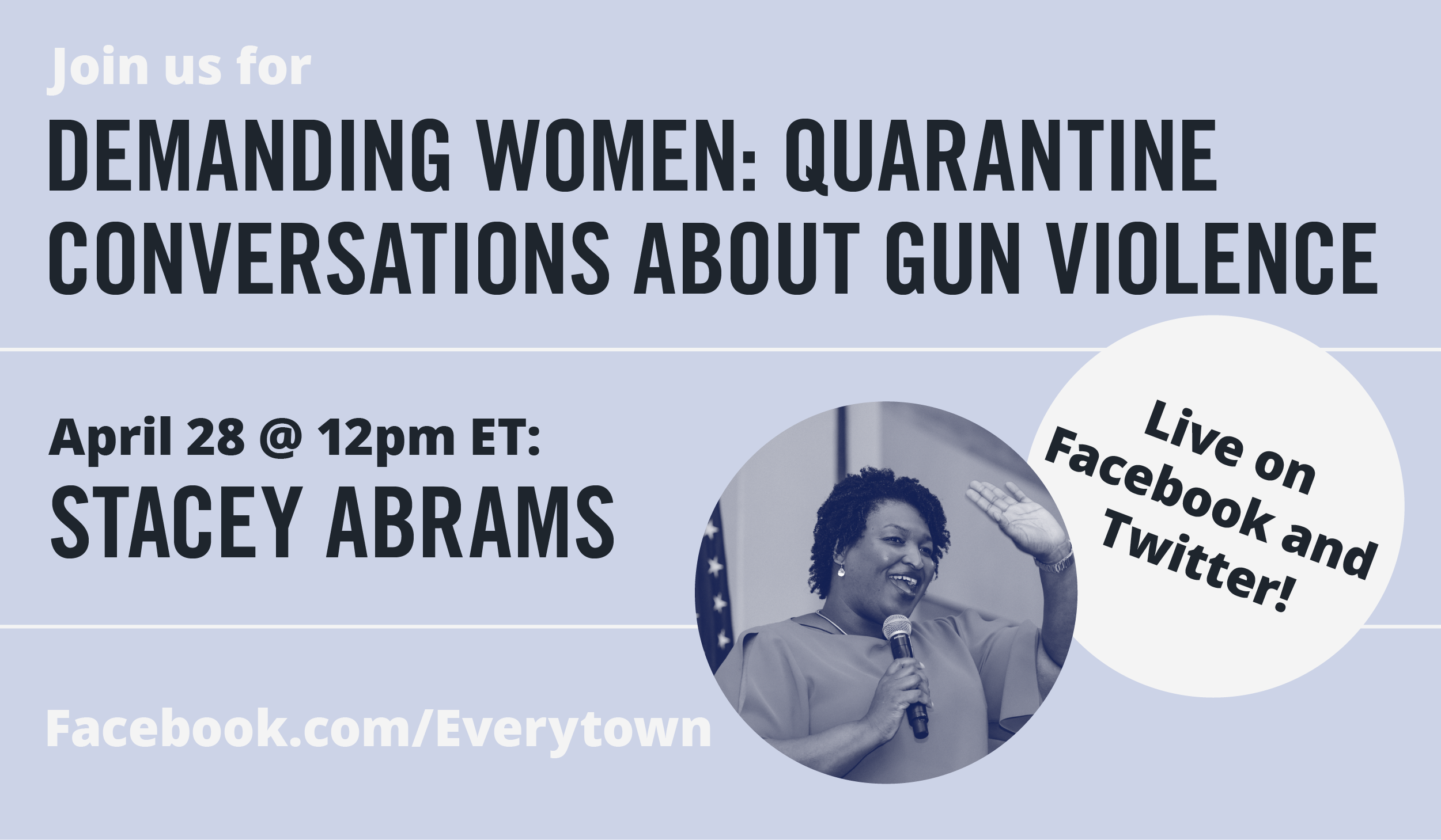 RSVP for today's conversation with Stacey Abrams