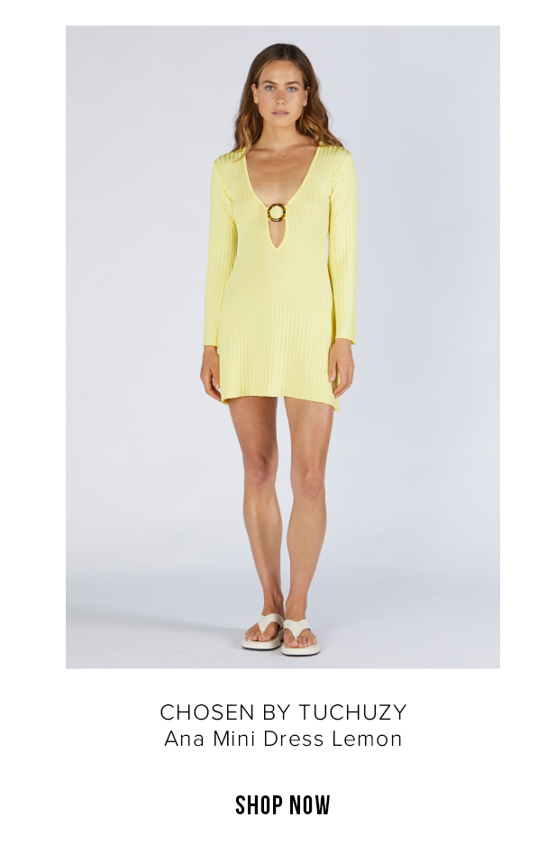 Ana Mini Dress Lemon