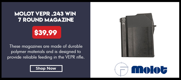 Magazine, for Vepr rifle, .243 Win, 7 rounds