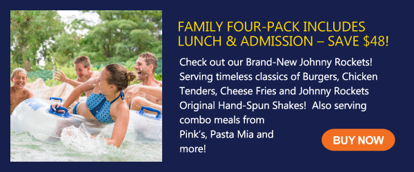 Family Four-Pack includes Lunch & Admission - Save $48! 