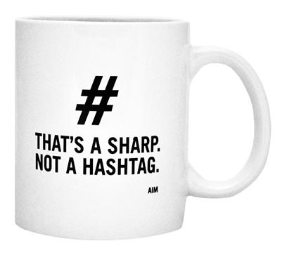That''s A Sharp Not A Hashtag Mug