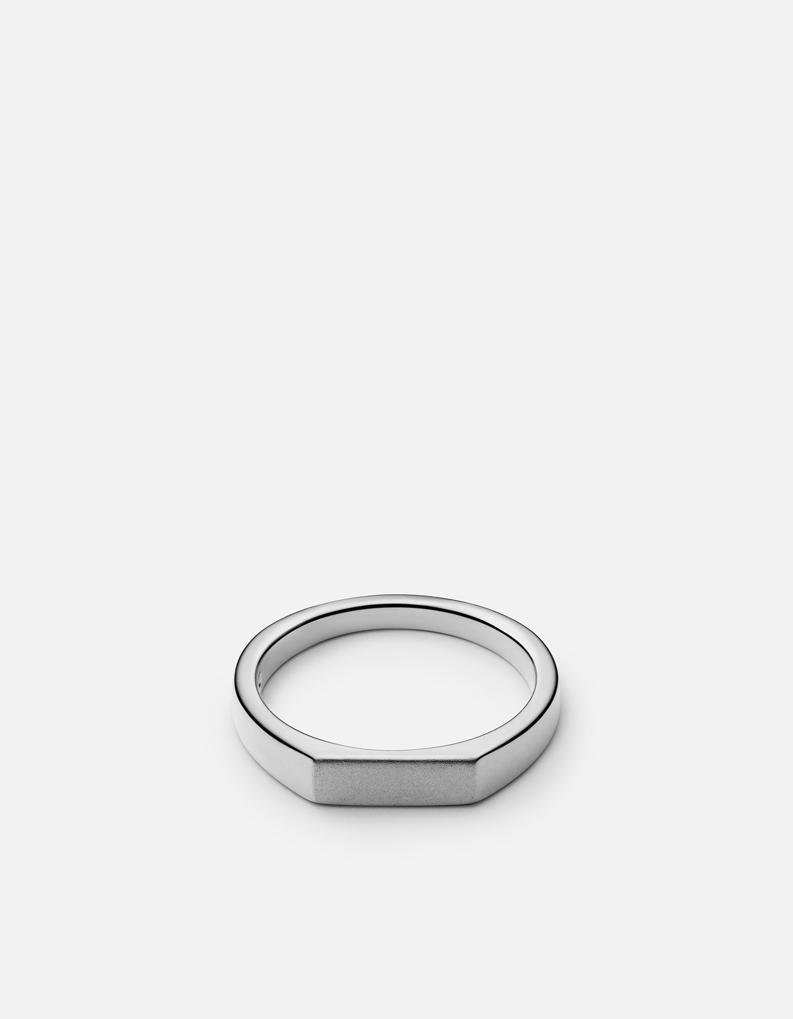 Image of Thin Geo Ring, Sterling Silver