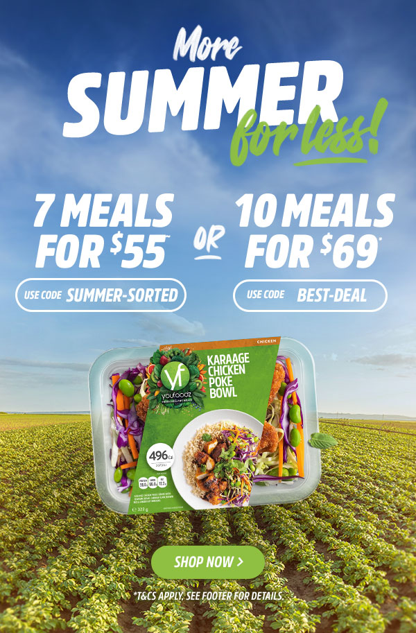 More Summer for Less - 7 Meals for $55 (CODE: SUMMER-SORTED) or 10 MEALS FOR $69 (Code: BEST-DEAL)