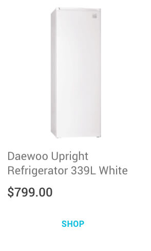 Daewoo Upright Refrigerator 339L White