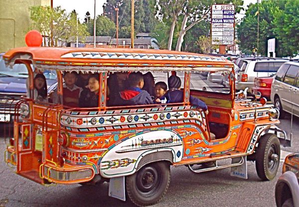 A Jeepney in the Historic Filipinotown neighborhood of Los Angeles.