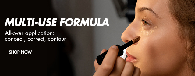MULTI-USE FORMULA. All-over application: conceal, correct, contour.