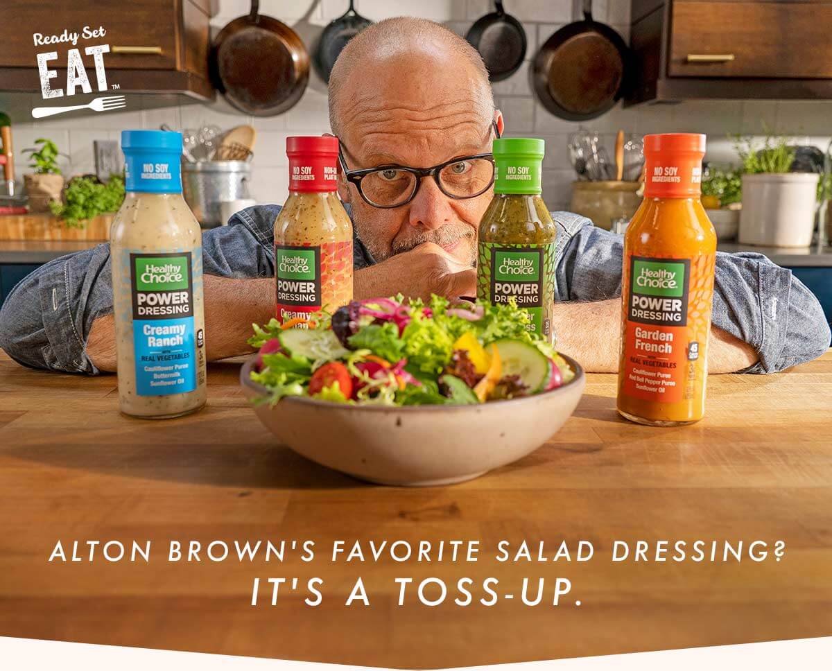 Alton Brown''s favorite salad dressing? It''s a toss-up.