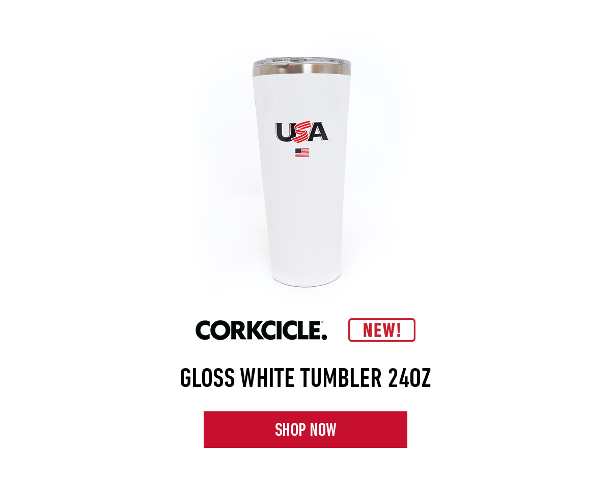 Corkcicle Gloss White Tumbler 24oz