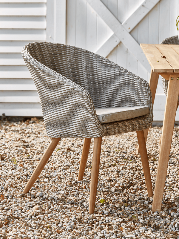 NEW Two Faux Rattan Dining Chairs