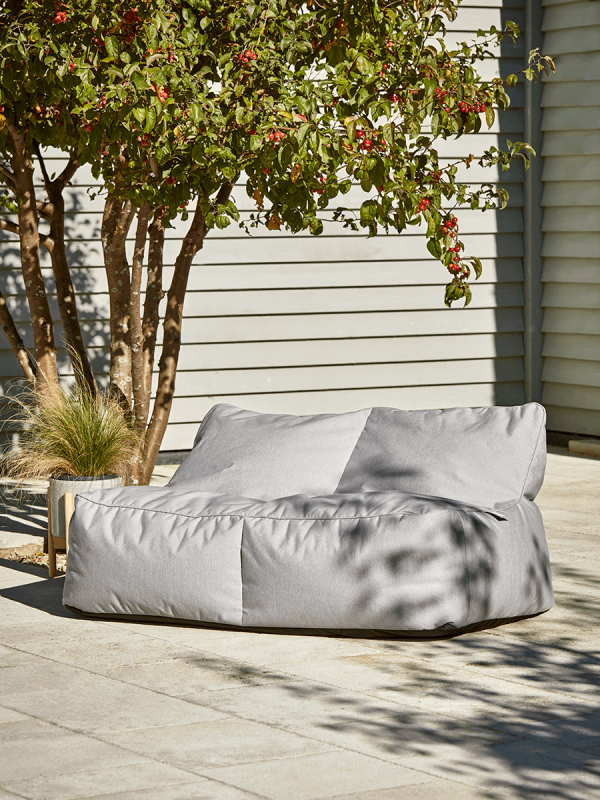 Indoor Outdoor Double Beanbag - Grey