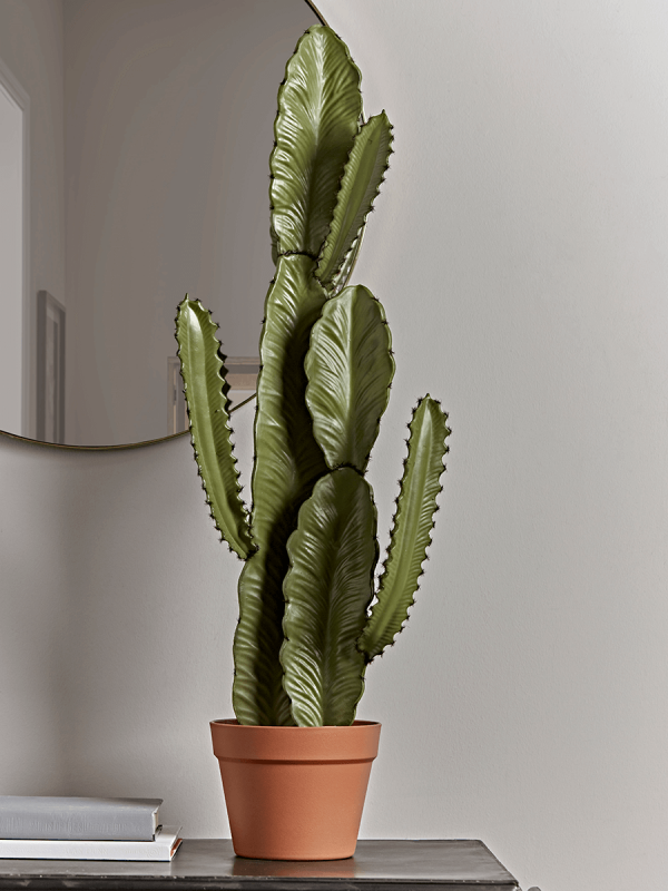 NEW Faux Potted Tall Cactus