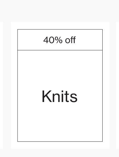 Sale knits