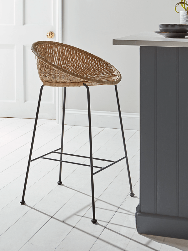 NEW Wicker Cone Counter Stool