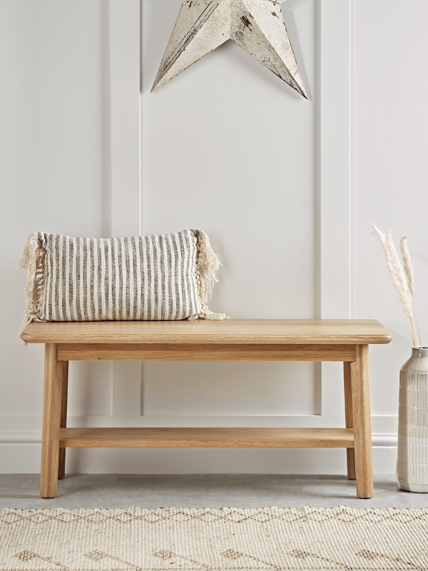 NEW Oslo Oak Petite Bench