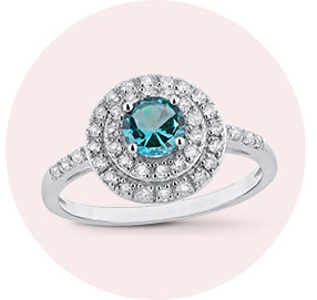 Oceanic Blue Topaz Ring