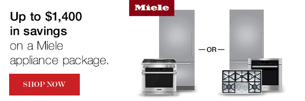 Up to $1,400 in savings on a Miele appliance package