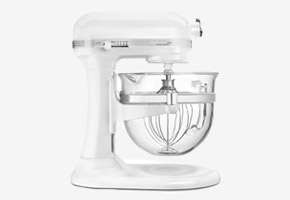 KitchenAid Professional 6500 Design Series Bowl-Lift Frosted Pearl Stand