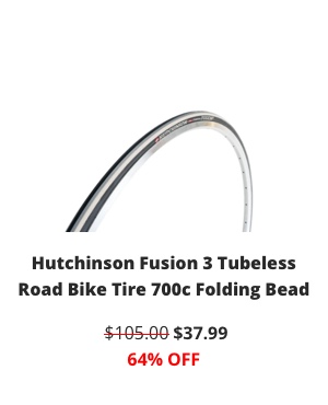 Hutchinson Fusion 3 Tubeless Road Bike Tire 700c Folding Bead